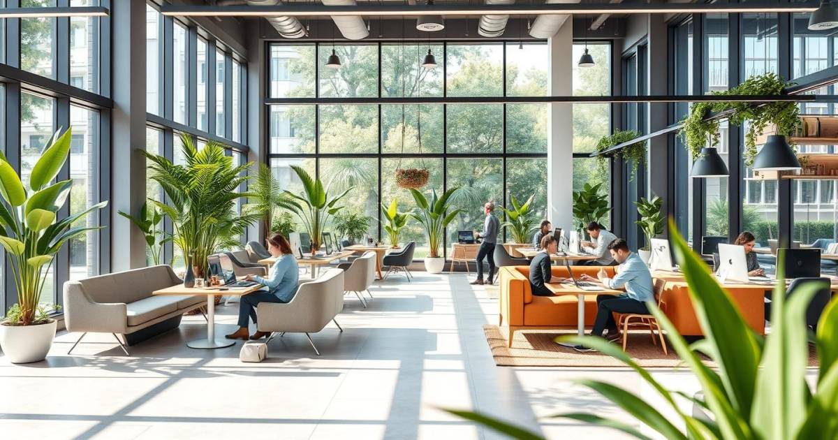 Les nouveaux espaces de coworking hybrides : quand le bureau flexible rencontre le bien-être en 2024